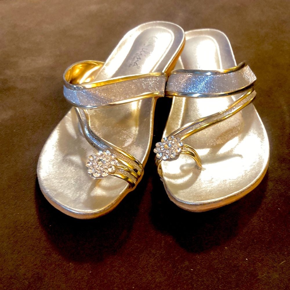 Selina by Summer Rio gold and silver sandals